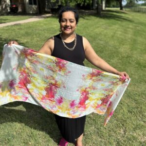 Tulip fest oblong scarf