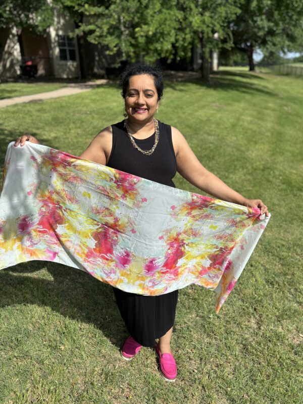 Tulip fest oblong scarf