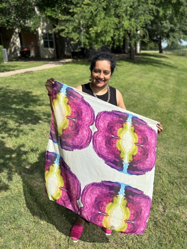 Love of blueberries square scarf