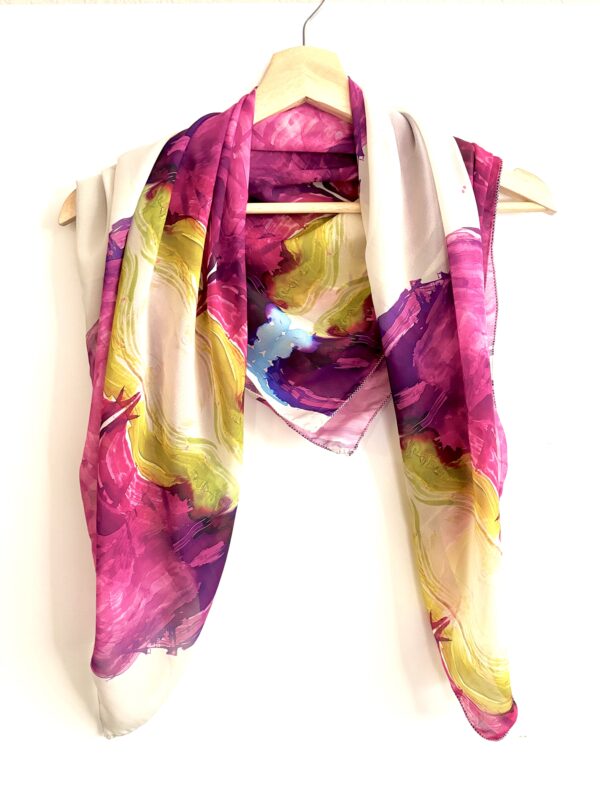 Love of blueberries square scarf - Image 3
