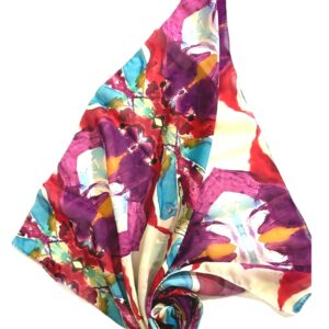Red beetle small square scarf